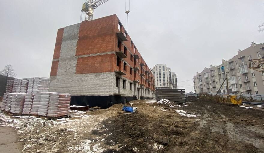 ЖК «Гурьевский парк» (г. Гурьевск) — панорама корпуса и окружение, застройщик ГК «МПК», фото 4
